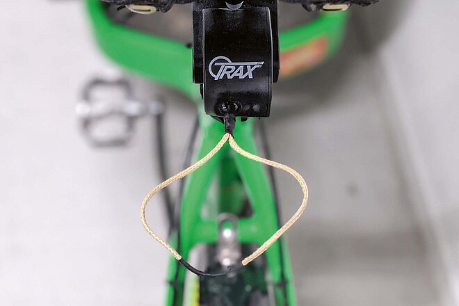 Lasche eines Abschleppseils für Kindervelos