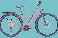 Zeichnung eines Pedelecs