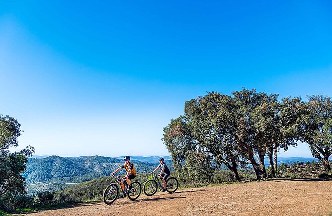 Mit dem Bike durch das hügelige Hinterland. 