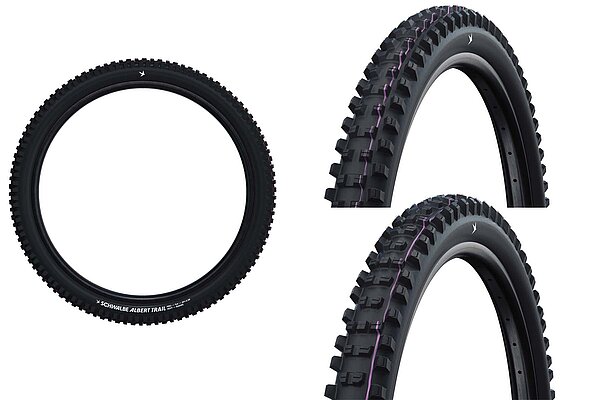 Schwalbe Alber, Schwalbe Shredda. Radialreifen für Mountainbikes.