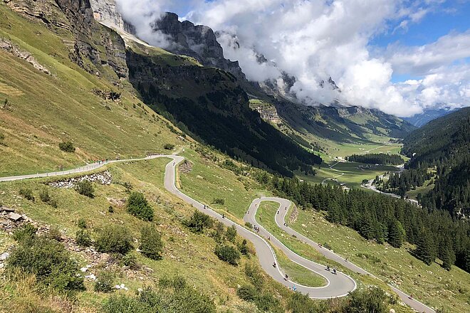 Klausen Monument war ein Velofest. 