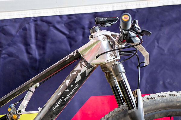 Lenker eines Mountainbikes