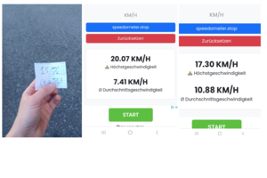 Durch die Partizipation am Verkehrsflussexperiment nehme ich meine eigene Geschwindigkeit bewusst wahr.