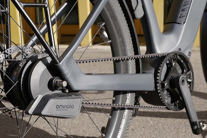 Automatsiche Nabenschaltung an einem Pedelec von Canyon