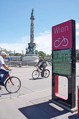 Ist Wien eine Velostadt? Am Praterstern  wird die Betonwüste nachträglich begrünt.