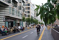Verkehrsversuch autofreie Friedrichstrasse in Berlin