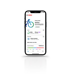 Bosch hat Probleme mit der eBike Flow App. Smartphone mit App für ein E-Bike mit Bosch-Antrieb.