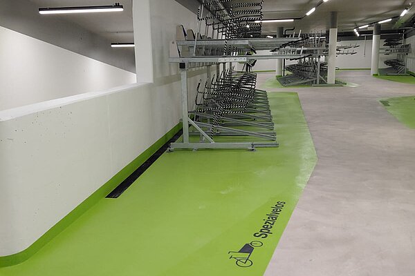 Für Spezialvelos gibt es separate Parkplätze am Bahnhof Stadelhofen.