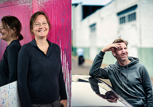 Thalia Verade und Fietprofessor.