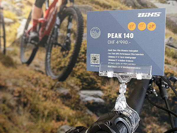 Fahrrad mit Schild
