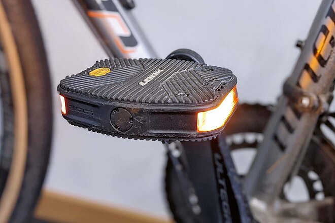 Fahrradpedal mit LED-Lichtern